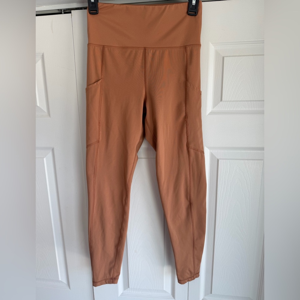 American Eagle High-Waisted Everything Pocket Tan Leggings